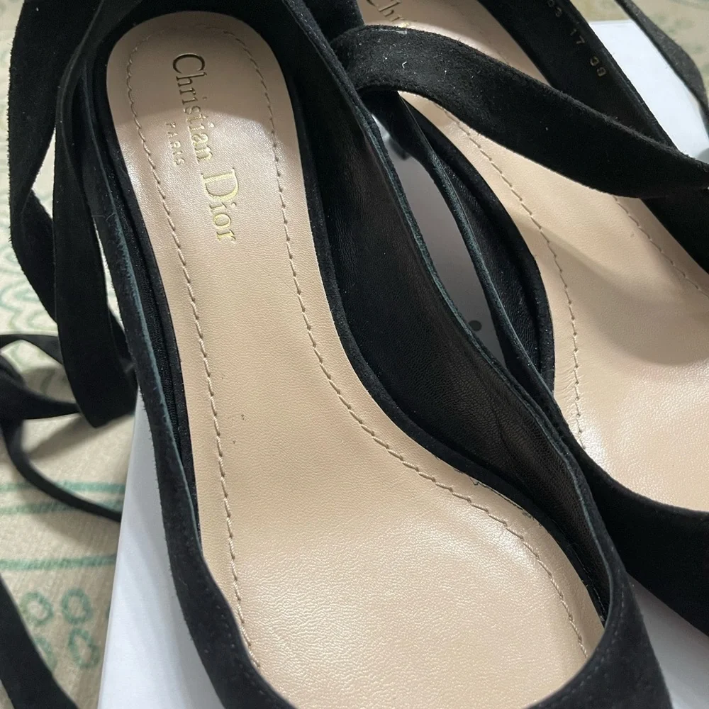 Dior Black Suede Heels - Picture 2 of 9